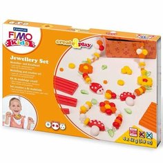 Набор для лепки FIMO kids create&play, создание украшений Цветы, уровень сложности 2 (FIMO8033.02)