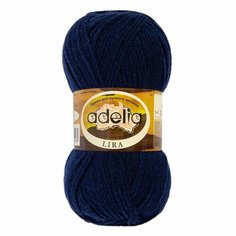 Пряжа ADELIA "LIRA" 10 шт. х 50 г в упак. цвет №17 т. синий (LIRA-№17 т. синий)
