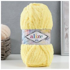 Пряжа "Softy mega" 100% микрополиэстер 70м/100гр (187 лимонный), 1шт Alize