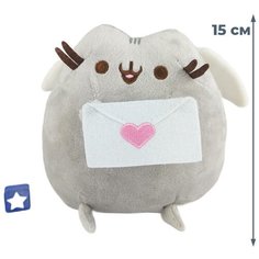 Мягкая игрушка влюбленный кот Пушин с письмом Pusheen 15 см Star Friend
