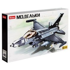 Конструктор Модельки «Бомбардировщик», 521 деталь Sluban