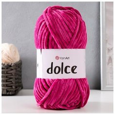 Пряжа "Dolce" 100% микрополиэстер 120м/100гр (794 фуксия) Yarn Art
