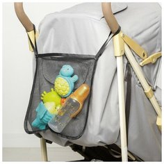 Сетка-органайзер для коляски, цвет чёрный Нет бренда