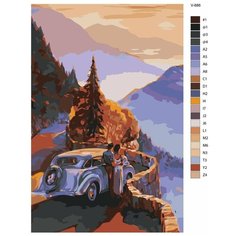 Картина по номерам V-886 "По местам обитания любви", 50x70 см Brushes Paints