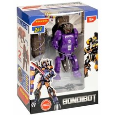 Трансформер 2в1 BONDIBOT Bondibon робот-динозавр трицератопс 5х9см
