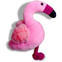 Мягкая игрушка Фламинго розовый 20 см китай