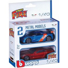 Две машинки 1:43 длиной 10 см Bburago