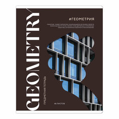 Тетрадь предметная 48л. ArtSpace "Коллаборация"- Геометрия, матовая ламинация, выб. лак - 10 шт.