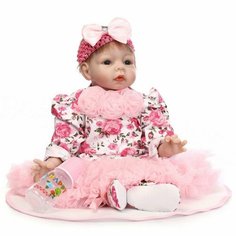 Кукла Реборн мягконабивная 55см в пакете (FA-184) NPK Doll