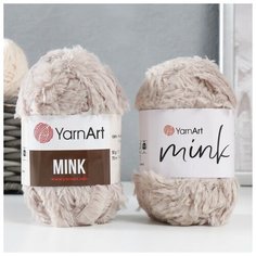 Пряжа "Mink" 100% полиамид 75м/50гр (337 серо-бежевый) Yarn Art