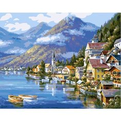 Картина по номерам Озеро Хальштеттер 40х50 см Hobby Home