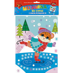 Набор д/творчества мозаика из страз самокл. "Тигренок на коньках" Апплика