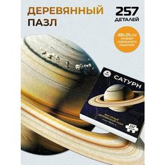 Грай Деревянный пазл Сатурн, развивающий пазл из дерева для детей и взрослых, 257 элементов Grai
