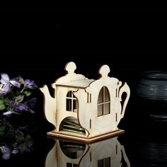 Заготовка для декупажа "Шкатулка для чайных пакетиков с крышкой" 18 х 13 х 9 см Дарим красиво