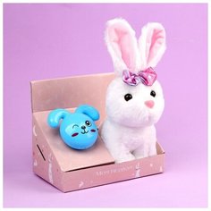 Мягкая игрушка с ночником «Зайка» Milo Toys