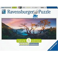 Пазл Ravensburger 1000 Панорама. Озеро в кратере вулкана Иджен, Ява, арт.17094