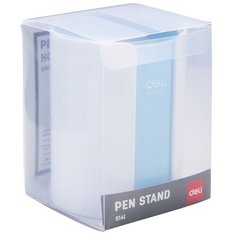 Подставка Deli E9141 для письменных принадлежностей 82х82х106мм ассорти пластик
