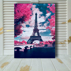 Алмазная мозаика на деревянном подрамнике 33х43 см