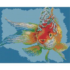 Алмазная мозаика картина Золотая рыбка 35*43,5см Diamant