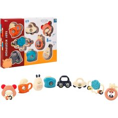 Набор развивающих погремушек, 8 игрушек-погремушек, первая игрушка, JB0333851 Smart Baby