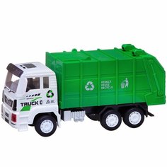 Машинка Junfa Спецтехника 1:18 Мусоровоз, пластмассовая инерционная. (C-00488)