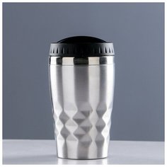 Термокружка, 350 мл, Графика, сохраняет тепло 2 ч, 14.5 х 7.5 см, хром Take It Easy