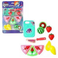 Игровой набор «Чаепитие», My Little Pony, тортик и фрукты на липучках Hasbro