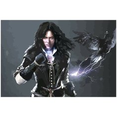 Картина по номерам на холсте ведьмак witcher йеннифер - 2364