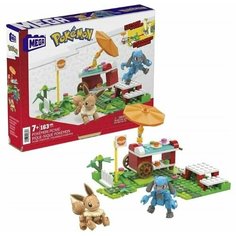 Конструктор Покемон Иви и Риолу Mattel Mega Construx Pokemon, 163 элемента