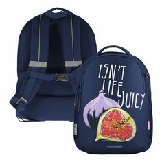 Рюкзак молодежный эргоном. спинка Bruno Visconti 12-008 42*31*14 дев + пенал "JUICY. Инжир" 9655433