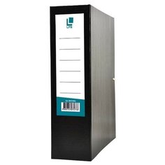 Короб архивный LITE (А4, 80мм, бумвинил, разобранный) черный