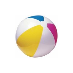Мяч надувной интекс пляжный 61см Цветной Intex