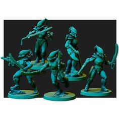 Фигурки отряд эльдар жалящие скорпионы для настольной игры Warhammer 40к размер 32мм Red Pilgrim