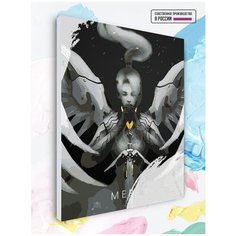 Картина по номерам Overwatch - Молитва Ангела, 40 х 50 см