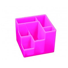 Подставка для скрепок Подставка для канцелярских мелочей Attache Fantsy 6отд роз 120х120х100мм юк