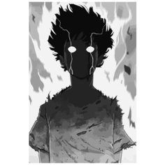 Картина по номерам на холсте Аниме Моб Психо Mob Psycho 100 - 7957 В 60x40