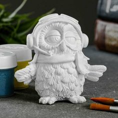 Заготовка для творчества "Сова пилот" 8х8х5см Хорошие сувениры