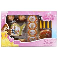 Игровой набор металлической кухонной детской посуды Дисней Принцесса Белль 19 предметов DSN0201-010 Развивающий набор для девочек Игрушечный набор Disney