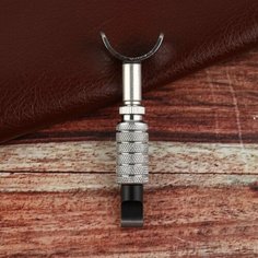 Нож поворотный для тиснения на коже, 9 × 2,7 см, цвет серебряный Арт Узор