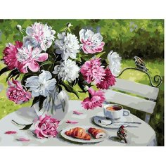 Картина по номерам Чаепитие в саду 40х50 см АртТойс