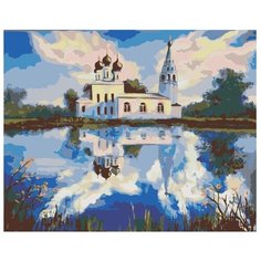 Картина по номерам Церковь у озера 40х50 см АртТойс
