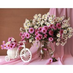 Картина по номерам Букет хризантем 40х50 см АртТойс