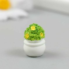 Декор для творчества полистоун Цветочный горшок 1,6х2,3 см, 2 шт. Китай