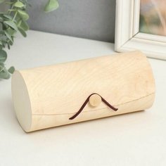 Шкатулка дерево под роспись тубус Тонкий лист 16х7х7 см Китай