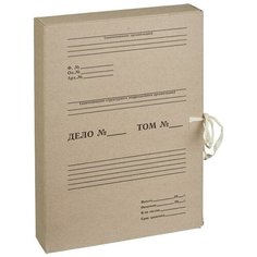Короб архивный Attache (240х50х330мм, 50мм, до 500л, картон) бурый, завязки, 30шт.