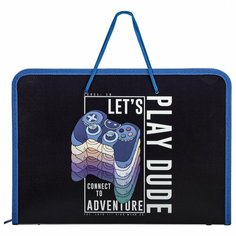 Папка для труда 1 отделение, А4 Пифагор "Aracde Fun", молния, органайзер (271474)