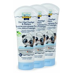 BabyLine Средство для купания "3 в 1": шампунь, гель, пенка. Без слез. 3 шт. по 200 мл. Арт.3001976-3