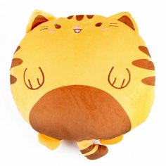 Мягкая игрушка-подушка "Кот", 43 см, цвет оранжевый Нет бренда