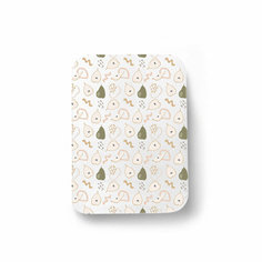 Пеленка на резинке OLANT BABY для овального матраса 93х70 см, "A perfect pear" ОЛАНТ