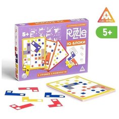 Настольная игра головоломка Puzzle IQ-блоки. 12 элементов 2 вид, 5+ Made in China